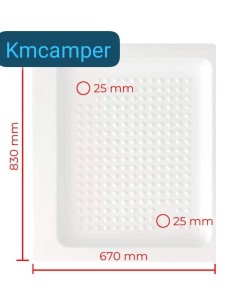PLATO DE DUCHA DE 83X67CM 2