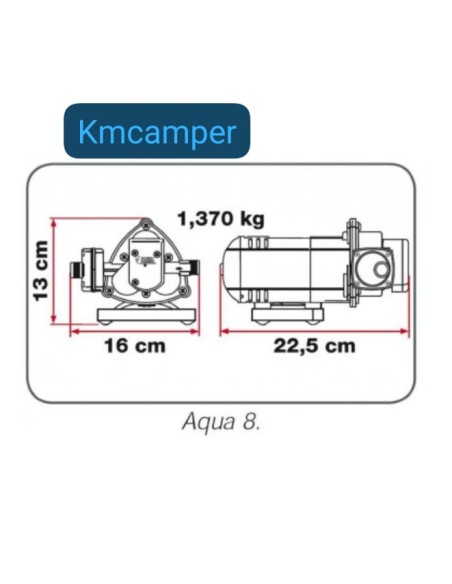 BOMBA AQUA 8 FIAMMA 10L/MIN