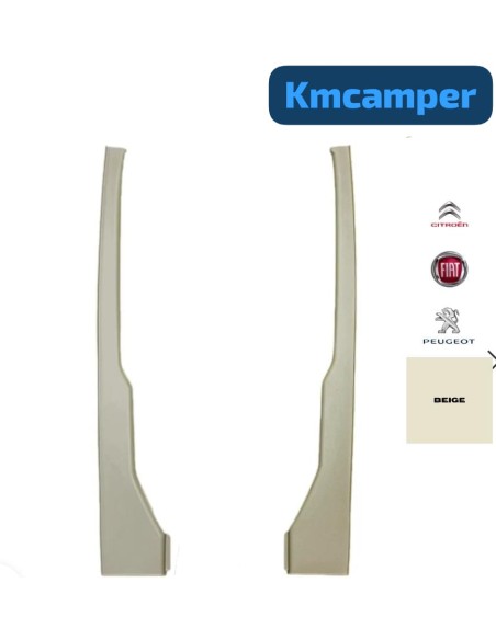 MOLDURAS ABS PILARES DELANTEROS DUCATO/JUMPER/BOXÉR BEIGE 06-23