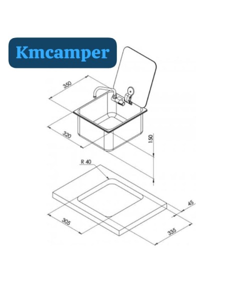 FREGADERO CAN LR1760 CON GRIFO