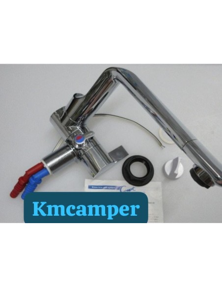 GRIFO MEZCLADOR GIRATORIO Y ABATIBLE 360º CROMO