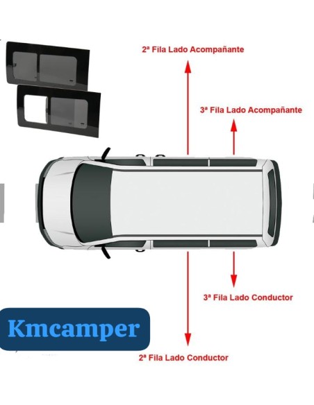 VENTANA CORREDERA CRISTAL PARA MERCEDES VITO Y VIANO 2004-2014