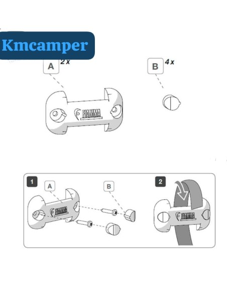 FIX ORGANIZER  FIAMMA (SOPORTES PARA COLGAR)