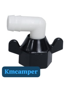 CONECTOR 90º BOMBA SHURFLO Y FIAMMA 10MM